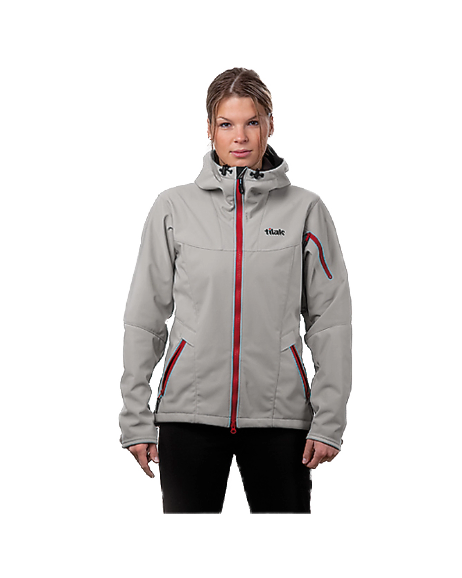 Mitre Women  grey/red zipper Gr. L