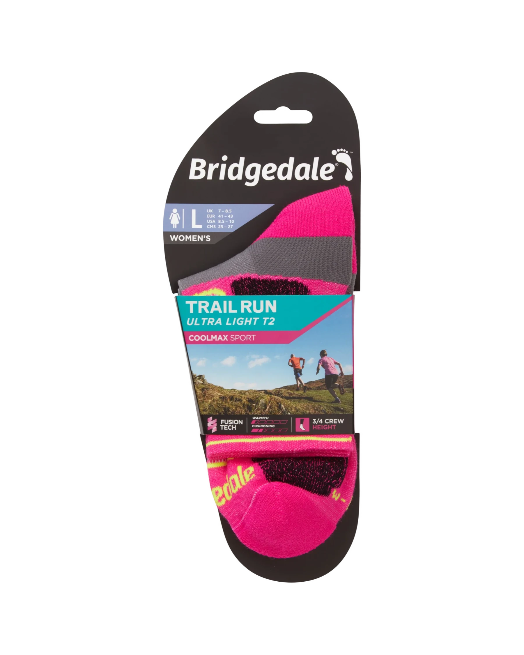 Trail Run Ultralight T2 Coolmax Sport 3/4 Crew Women