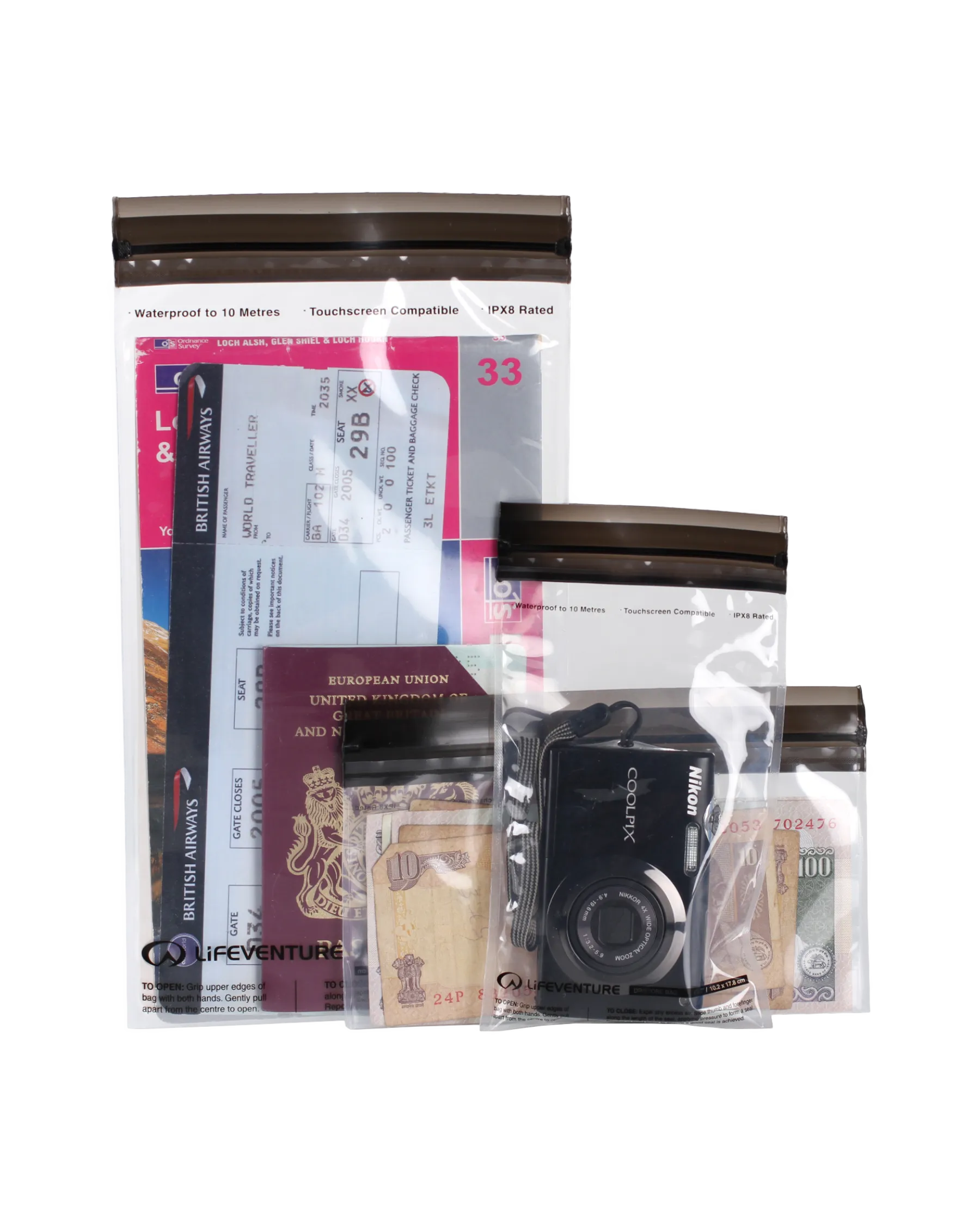Loc-Top Storage Bags für Wertsachen (3er-Set)