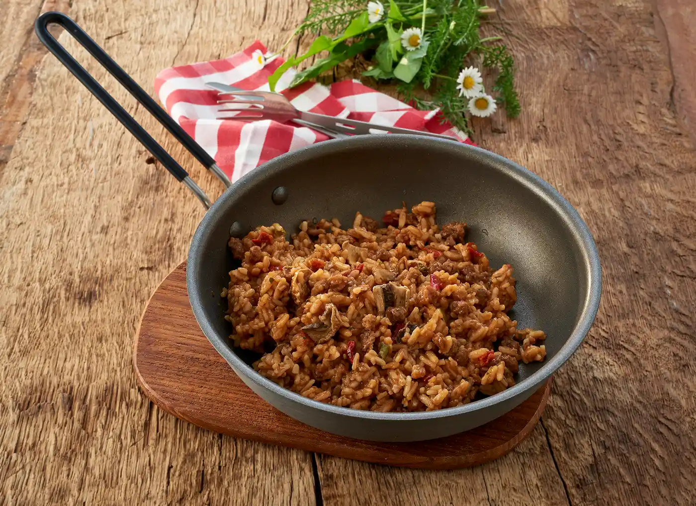 Rindfleisch Stroganoff mit Reis